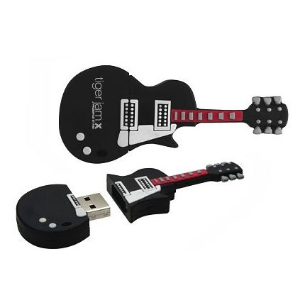 Maßgefertigte USB-Stick in Form einer Gitarre - Topgiving